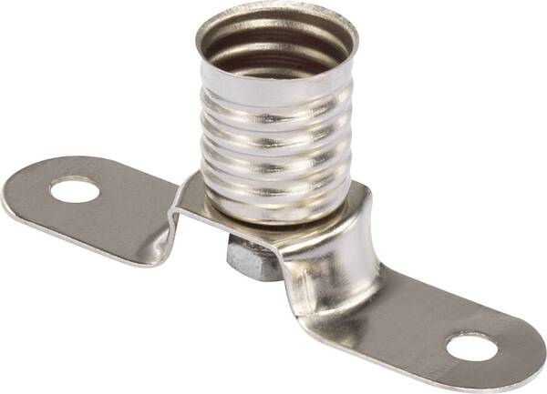 TRU COMPONENTS 1229340 Lampenfassung Sockel (Miniaturlampen): E10 Anschluss (Sockel): Lötöse 1 St.