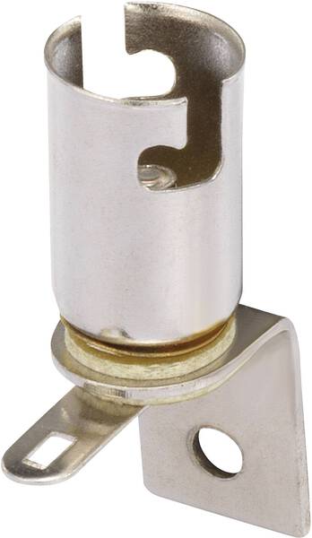 TRU COMPONENTS 1568157 Lampenfassung Sockel (Miniaturlampen): BA9s Anschluss (Sockel): Lötfahne 1 St.