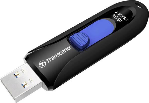 Transcend JetFlash® 790 USB-Stick 16 GB Schwarz, Blau TS16GJF790K USB-A (USB 3.1 Gen 1)