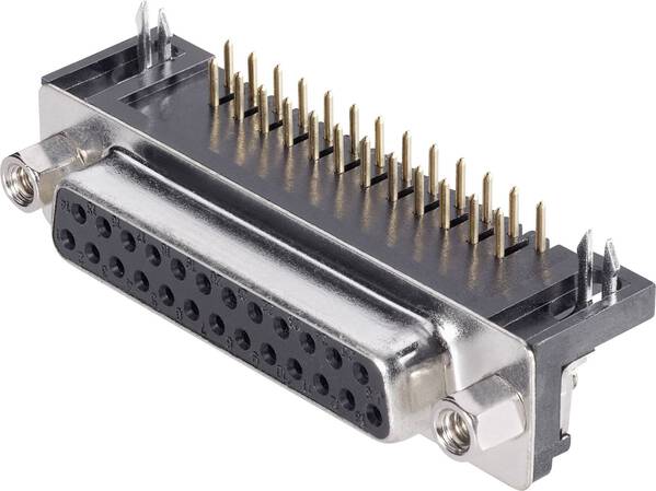 TRU COMPONENTS 1579086 D-SUB Buchsenleiste 90 ° Polzahl: 9 Print gewinkelt 1 St.