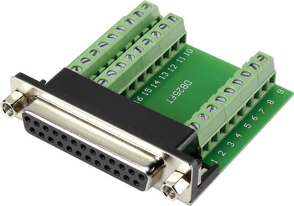 TRU COMPONENTS DSUB25F-27TB-3 1282791 D-SUB Buchse 90 ° Polzahl: 25 Schrauben 1 St.