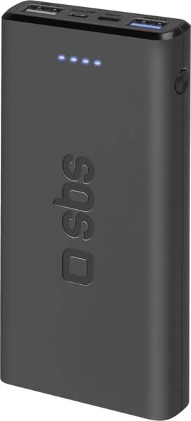 Powerbank 10.000 mAh 2 USB 2.1 A - Schwarz
