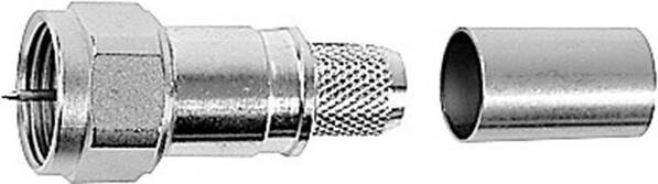 Telegärtner 100025618 100025618 F-Steckverbinder Stecker, gerade 75 Ω 1 St.