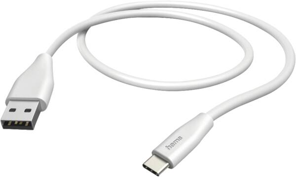 125101 USB-Kabel,USB-A-USB-C,1,5 m - Weiss