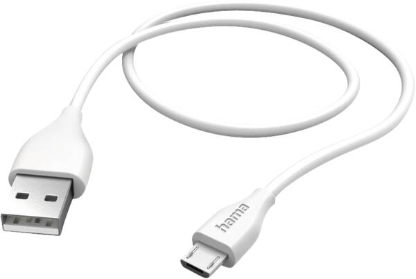 125102 USB-Kabel,USB-A-microUSB,1,5 m - Weiss