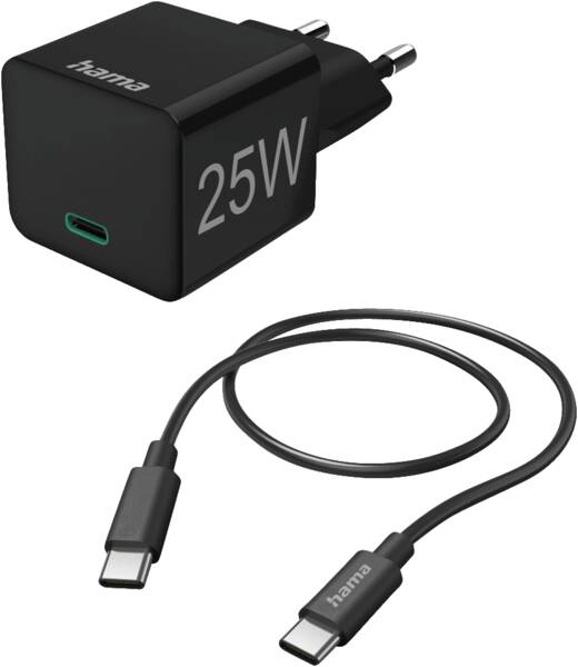125126 Mini-Ladeset, USB-C, 25 W PD - Schwarz