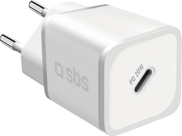 Travel Charger GaN 1x Type-C PD 20W - Weiss
