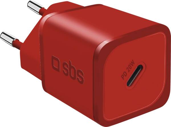 Travel Charger GaN 1x Type-C PD 20W - Rot