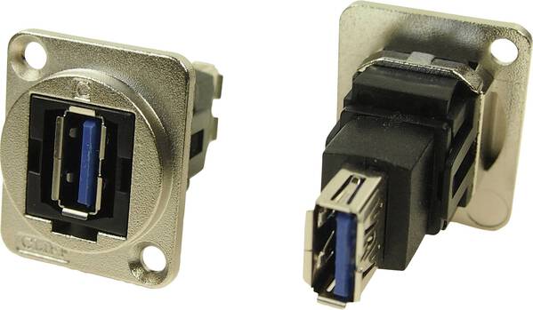 XLR Adapter USB A Buchse 3.0 auf USB A Buchse 3.0 Adapter, Einbau CP30205NM CP30205NM Cliff Inhalt: 1 St.