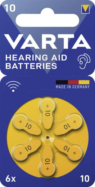 10 Hörgeräte Batterie  6-er Blister