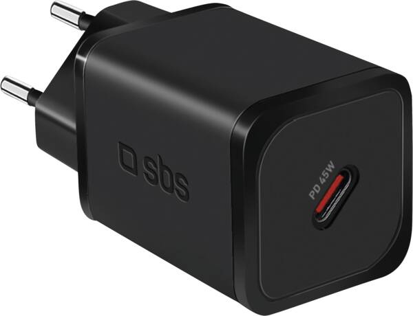 Wall charger 1x type-C 45W - Schwarz
