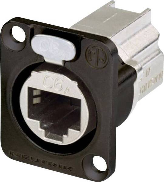 Neutrik NE8FDX-P6-B RJ45 Datensteckverbinder etherCON D Serie NE8FDX-P6-B Buchse, gerade Pole: 8P8C Schwarz 1 St.