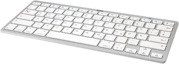 125135 Bluetooth-Tastatur KEY4ALL X510 - Silber-Weiss
