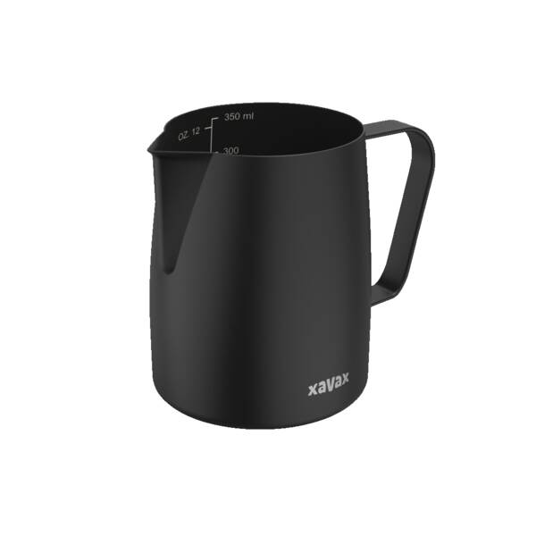 111260 Milchkännchen Edelstahl 350 ml - Schwarz-Matt