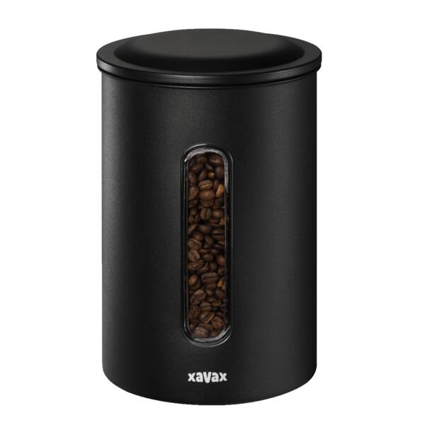 111262 Kaffeedose für 1,3 kg Bohnen - Schwarz