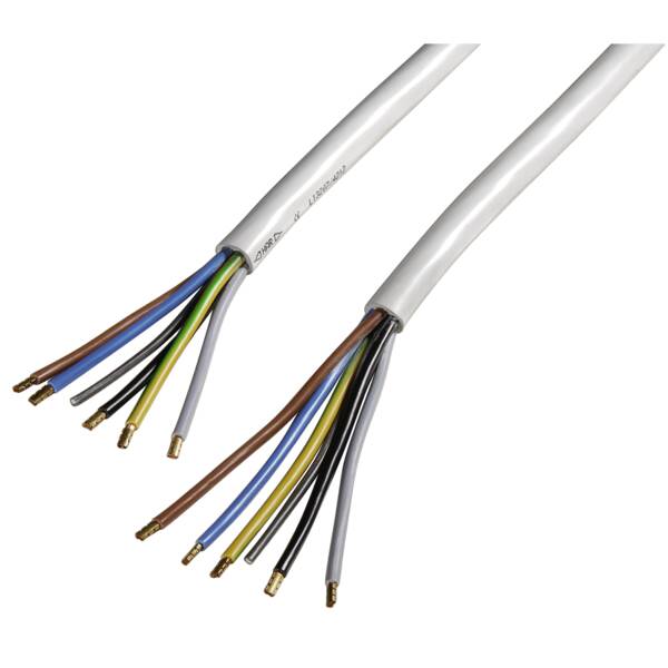 220797 Elektroherd-Zuleitung, 2,5 m - Weiss