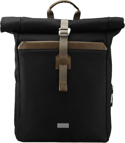 Laptop-Rucksack Silvan Rolltop, nachhaltig, bis 16,2 Zoll - Schwarz