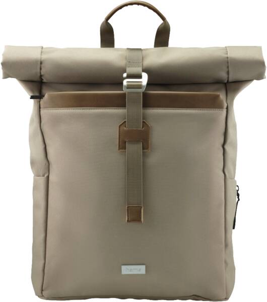 Laptop-Rucksack Silvan Rolltop nachhaltig, bis 16,2 Zoll - Beige