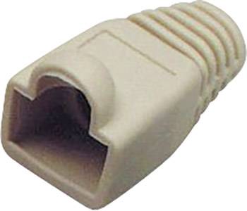BKL Electronic RJ45 Steckverbinder CAT 6A mit Knickschutztülle 143305 Knickschutztülle Pole: 8P8C Grau 1 St.