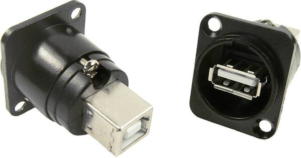 XLR Adapter USB A Buchse auf USB B Adapter, Einbau CP30114 Cliff Inhalt: 1 St.