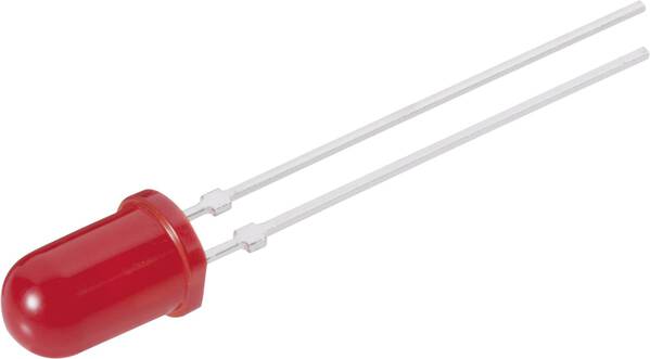 Vishay TLHR 5405 LED bedrahtet Super-Rot Rund 5 mm 14 mcd 30 ° 30 mA 2 V