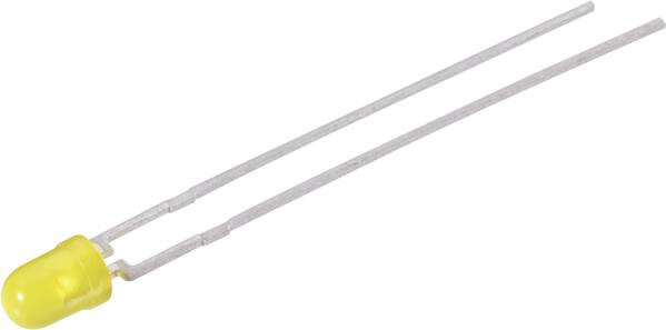 Vishay TLLY4400 LED bedrahtet Gelb Rund 3 mm 1.2 mcd 25 ° 2 mA 2.4 V