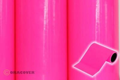 Oracover 27-014-005 Dekorstreifen Oratrim (L x B) 5 m x 9.5 cm Neon-Pink (fluoreszierend)