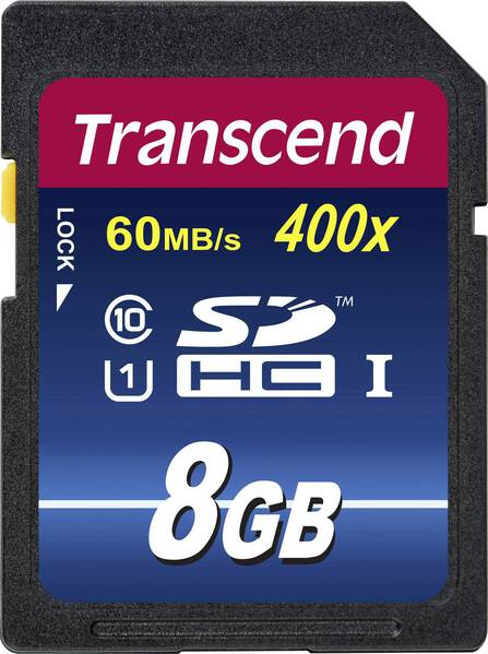 Transcend Premium 400 SDHC-Karte Industrial 8 GB Class 10, UHS-I