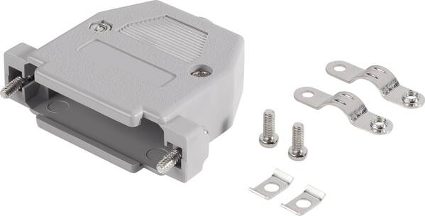 TRU COMPONENTS 1579085 D-SUB Gehäuse Polzahl: 25 Kunststoff Grau 1 St.