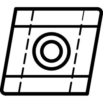 GÜHRING® - Wendeschneidplatten CNHX 120400TR-122 / VHM / TiN / Werksnorm