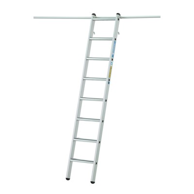 ZARGES - Regalleiter 14 Sprossen, Einhängehaken, Einhängehöhe 4030mm