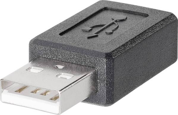 Adapter USB 2.0 Stecker A - Mini-B-USB-Buchse 1582502 TRU COMPONENTS Inhalt: 1 St.