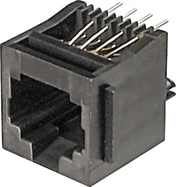 ASSMANN WSW A-20141 Modulare Einbaubuchse A-20141 Buchse, Einbau vertikal RJ12 Pole: 6P6C Schwarz 1 St.