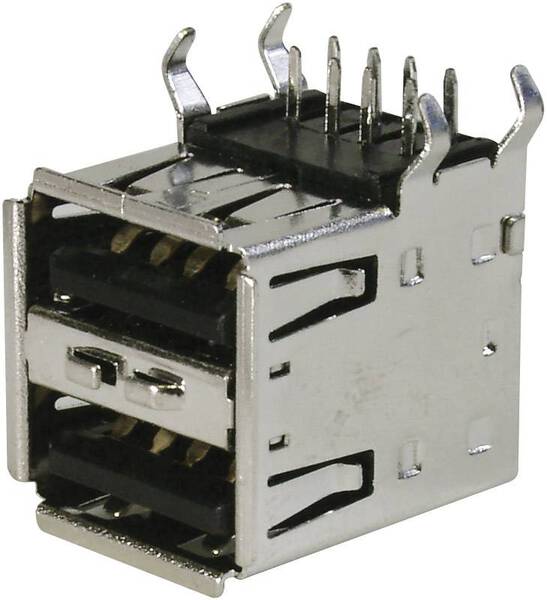 USB-Einbaubuchse 2.0 - Dual Port Buchse, Einbau TC-A-USB A-2P-203 USB A 1586531 TRU COMPONENTS Inhalt: 1 St.
