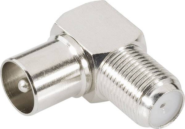 TRU COMPONENTS 1579506 Koax-Adapter Koax-Stecker - F-Buchse 1 St.