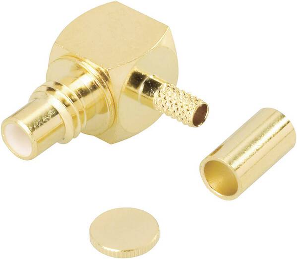 TRU COMPONENTS 1579426 SMC-Steckverbinder Stecker, gewinkelt 75 Ω 1 St.