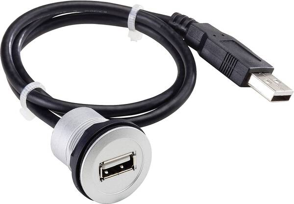 USB-Einbaubuchse 2.0 Typ A Buchse, Einbau RRJ_USB_609 RRJ_USB_609 Schlegel Inhalt: 1 St.