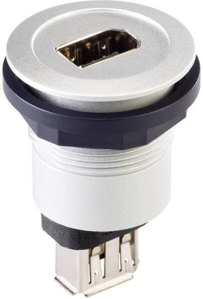 Firewire IEEE 1394 Einbaubuchse Buchse/Buchse RRJ_FW6_STB Silber Schlegel Inhalt: 1 St.