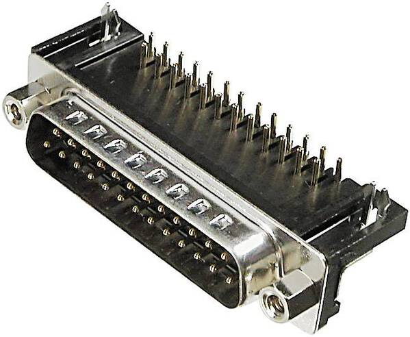 ASSMANN WSW A-DS 37 A/KG-T1 D-SUB Stiftleiste 90 ° Polzahl: 37 Löten 1 St.