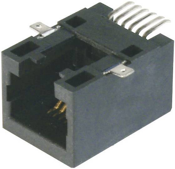 ASSMANN WSW A-20041-LP/SMT-A Modulare Einbaubuchse - SMD A-20041-LP/SMT-A Buchse, gerade RJ12 Pole: 6P6C 1 St.