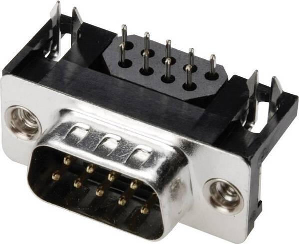 ASSMANN WSW A-DS 15 A/KG-F D-SUB Stiftleiste 90 ° Polzahl: 15 Löten 1 St.