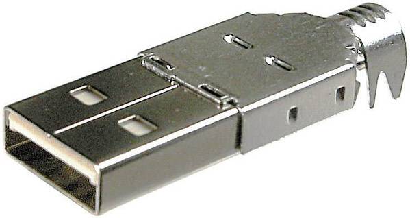 Selbstkonfektionierbarer USB A-Steckverbinder Stecker, gerade USB A TC-2524001 TRU COMPONENTS Inhalt: 100 St.