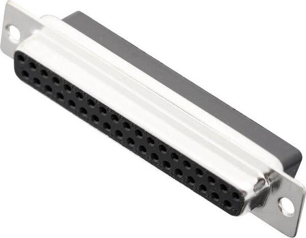 MH Connectors MHDBC37-SS 2101-0190-14 D-SUB Buchsenleiste 180 ° Polzahl: 37 Crimpen 1 St.