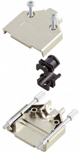MH Connectors MHDTPK-15-K 6560-0145-02 D-SUB Gehäuse Polzahl: 15 Kunststoff, metallisiert 180 ° Silber 1 St.