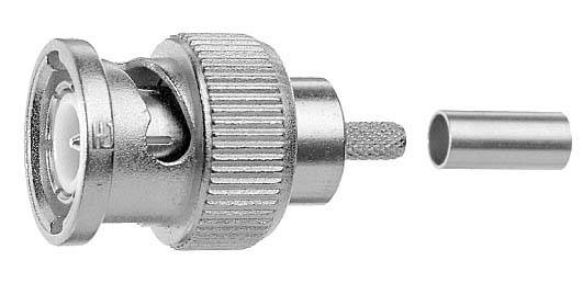 Telegärtner 100027508 100027508 BNC-Steckverbinder Stecker, gerade 75 Ω 1 St.