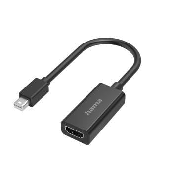 Hama 00200332 Mini-DisplayPort / HDMI Adapter [1x UK-Stecker - 1x Mini-DisplayPort Stecker] Schwarz