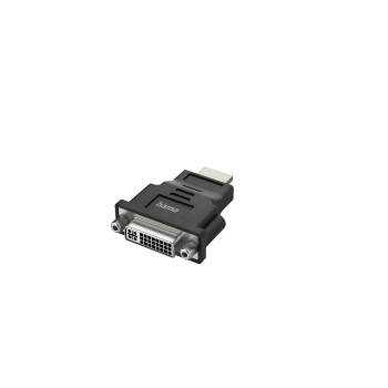 Hama 00200339 DVI / HDMI Adapter [1x UK-Stecker - 1x HDMI-Stecker] Schwarz