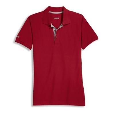 uvex - Polo-Shirt 8916, rot, Größe M