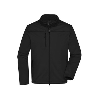 James & Nicholson - Herren Softshell Jacke Recycled Polyester JN1172, schwarz, Größe 3XL