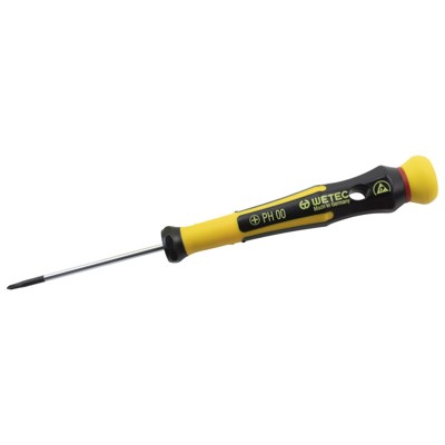 WETEC - Phillips-Präzisionsschraubendreher, ESD, PH1x80mm, 180mm